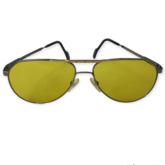 Alpina Other - Alpina Vintage Classic Aviator Eyewear with Yellow Lenses M1F 770 3770302